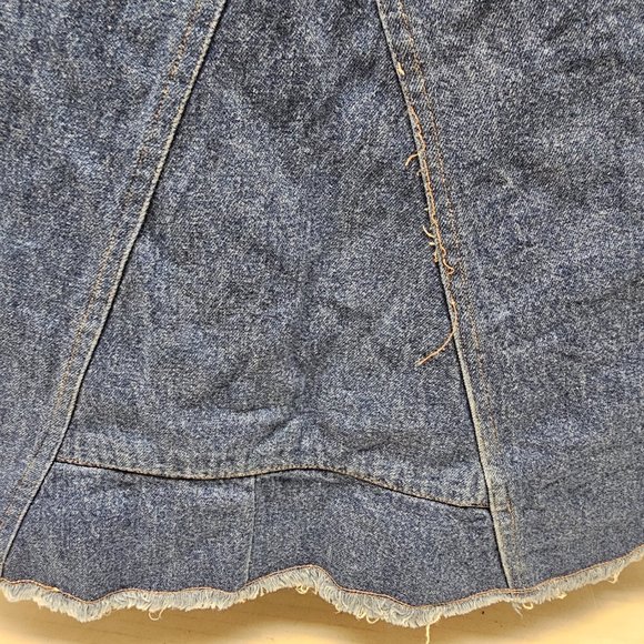 Gordon James Floral Flower Embroidered Jean Skirt 11\12 Teen Young - Picture 9 of 15